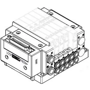 [EAUT_SMC_9007] Đế van khí nén SS5Y3-10PH2-02DS-B4